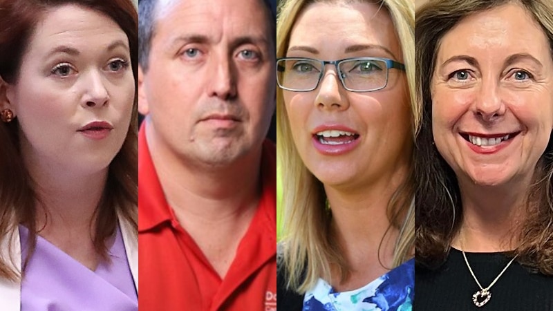 Composite image of MPs Jess Pugh, Don Brown, Jonty Bush and Jennifer Howard