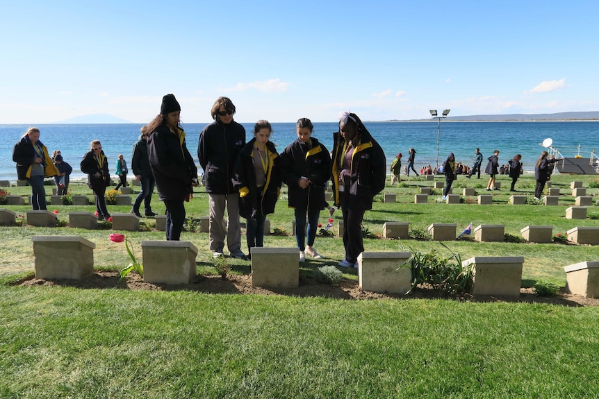 Delany students pause to remember fallen Anzac troops at Gallipoli