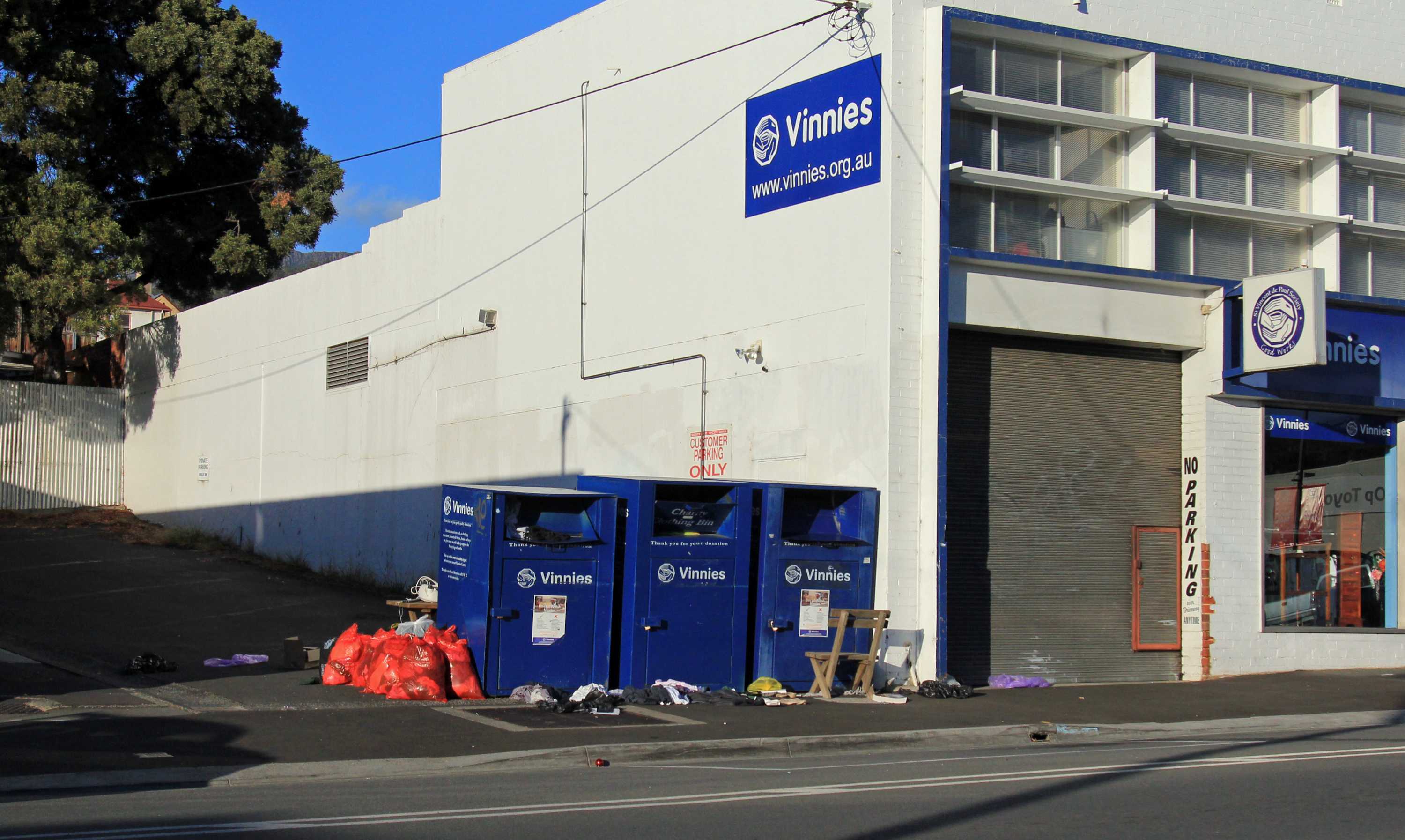 Fined 252 trying to donate goods to Vinnies, but council says it's