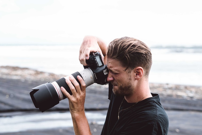 Man taking photos