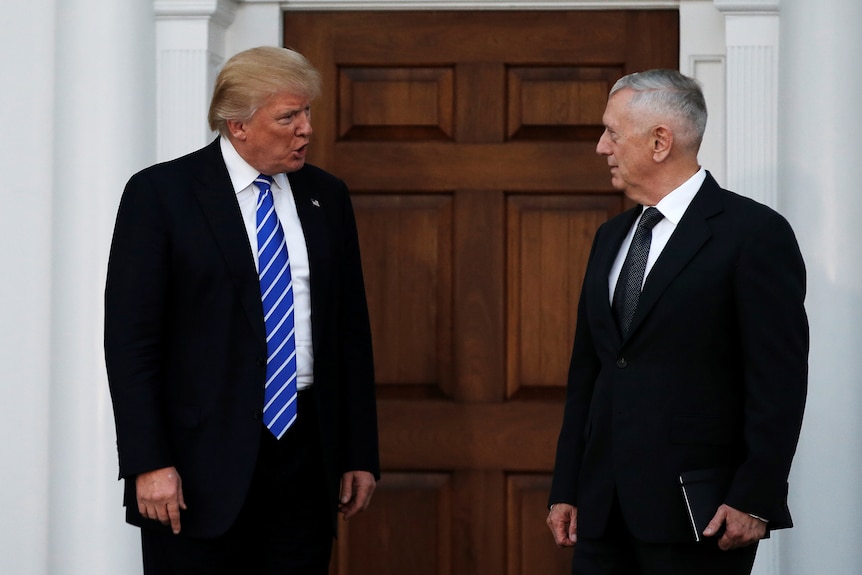 Donald Trump with James Mattis