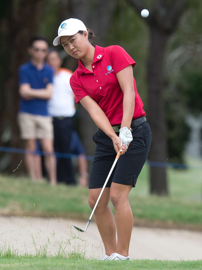 Minjee Lee chips at the Ladies Masters