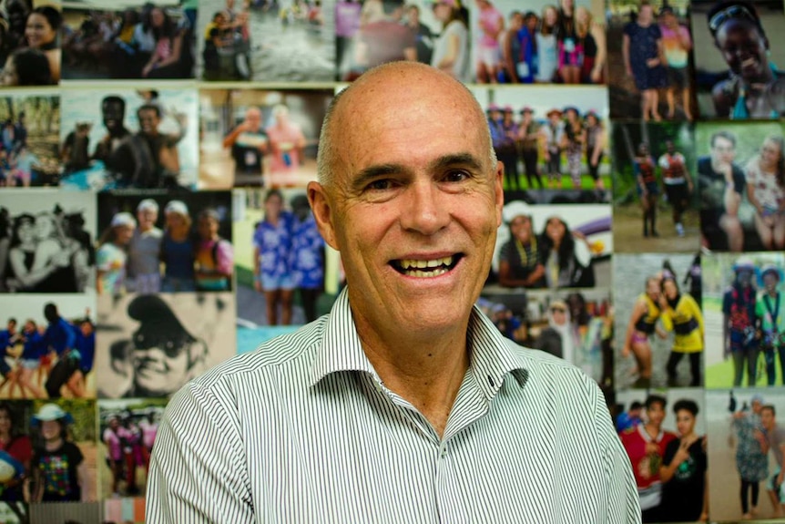 Ross Savill in his office at Hume Ridge smiling to the camera