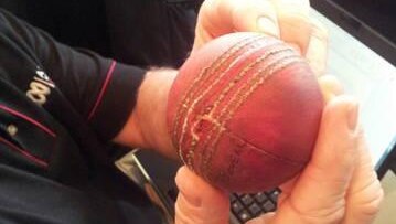 Geoff Lawson shows off the split seam with the ditched pill from day one.