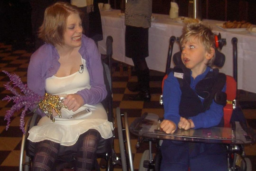 Adelaide boy Max, who has severe cerebral palsy.