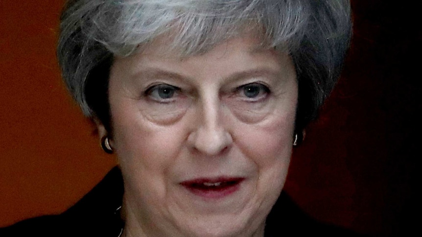 British Prime Minister Theresa May outside No 10 Downing Street.