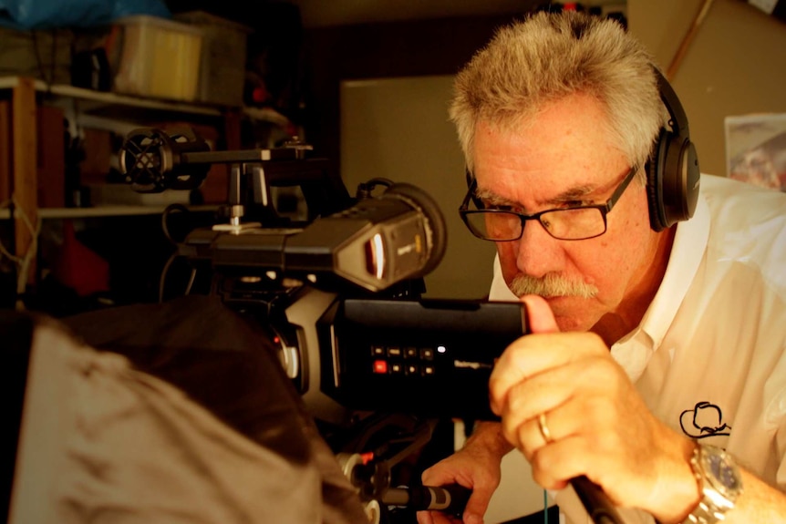 Gary Schweikert in his studio