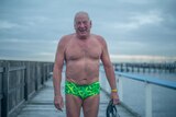 Geoff from the Icebergers swimming club at Brighton