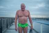 Geoff from the Icebergers swimming club at Brighton