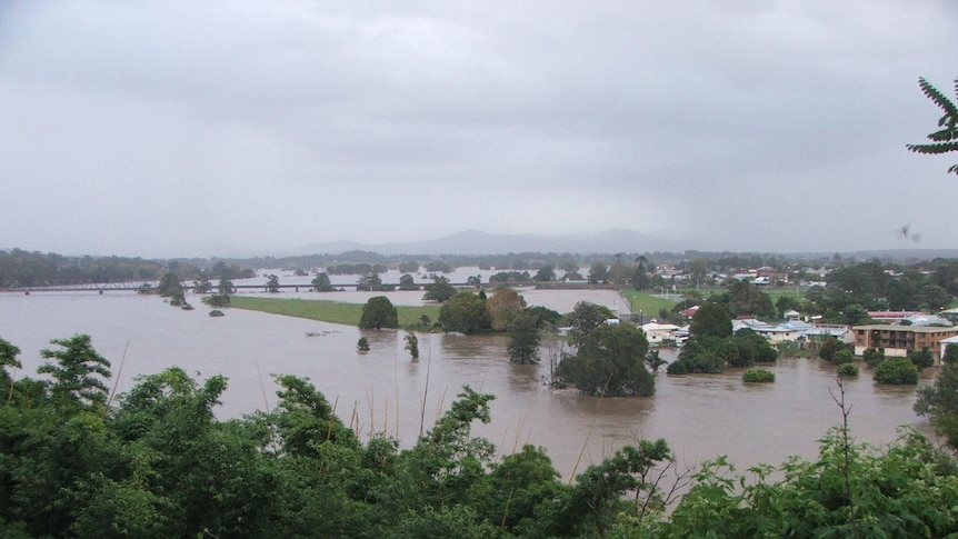 Kempsey under flood