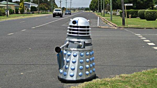 Dalek on quiet country road