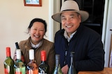 Hilary Chen and Lin Zhang, pictured with a range of bottled wine, export to China and also make sales at their cellar door.