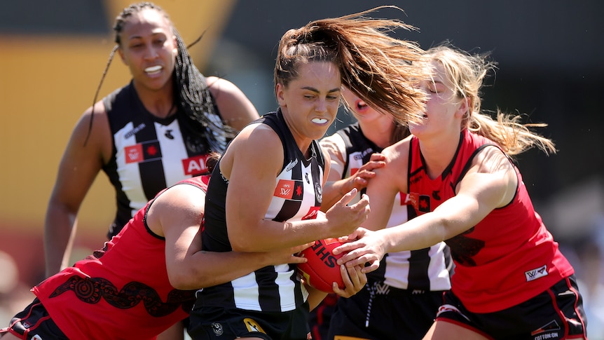 Die Magpies stürzen die Bombers mit einem 20-Punkte-AFLW-Sieg in die Höhe