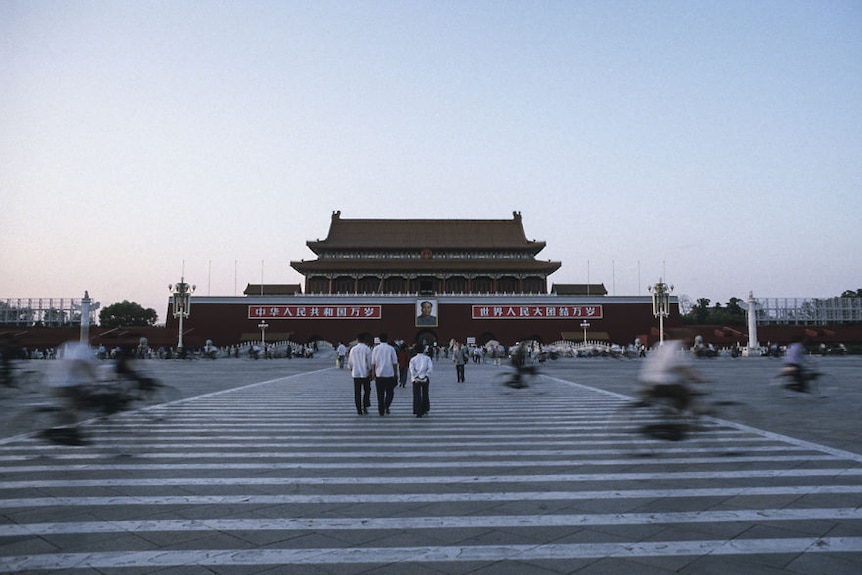 Tiananmen Square in Beijing, 1984.