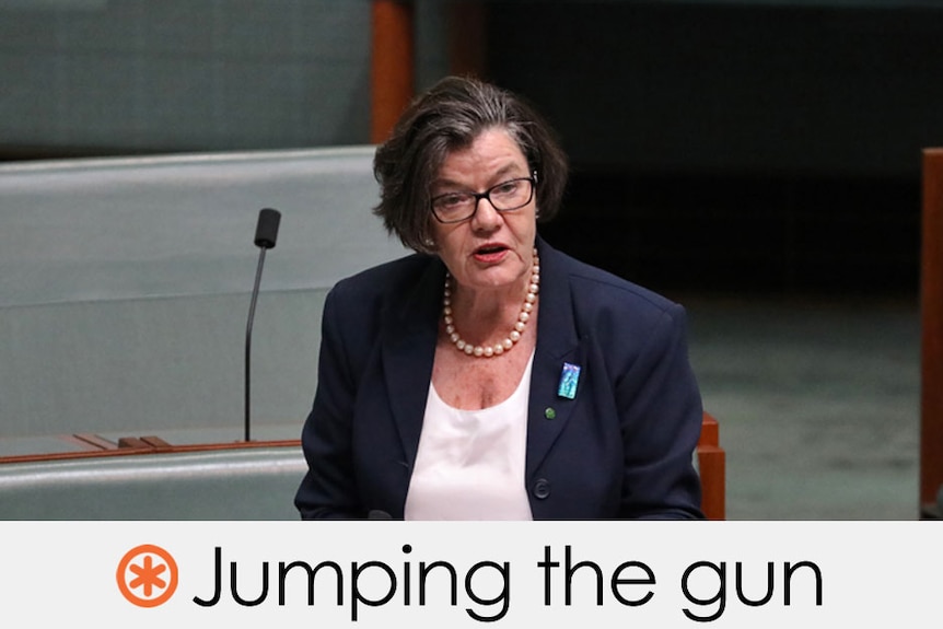 cathy mcgowan's claim is jumping the gun