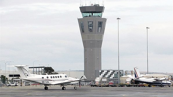 Adelaide Airport control tower