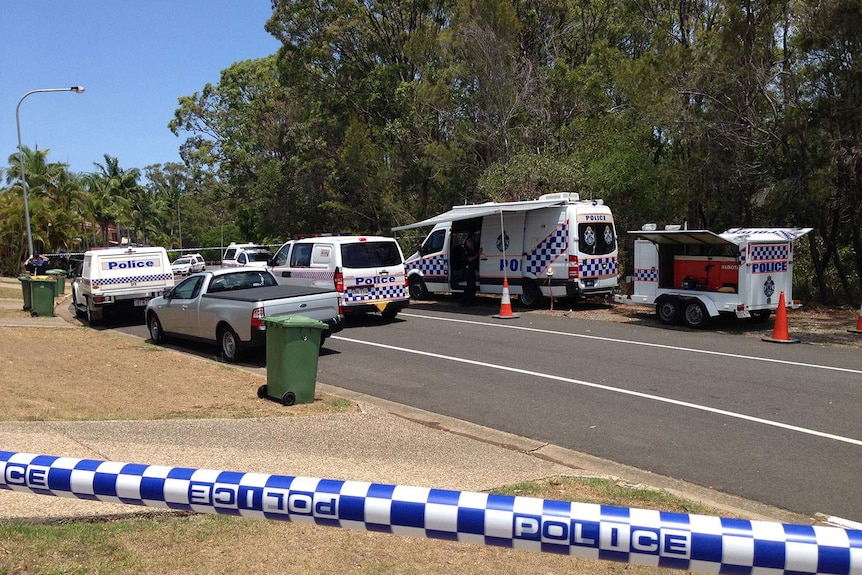 Police at scene of fatal shooting of a 32yo man by police at Southport on Qld's Gold Coast