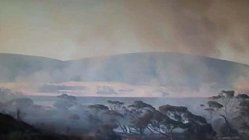 A vegetation burn got out of control in the Gawler Ranges National Park