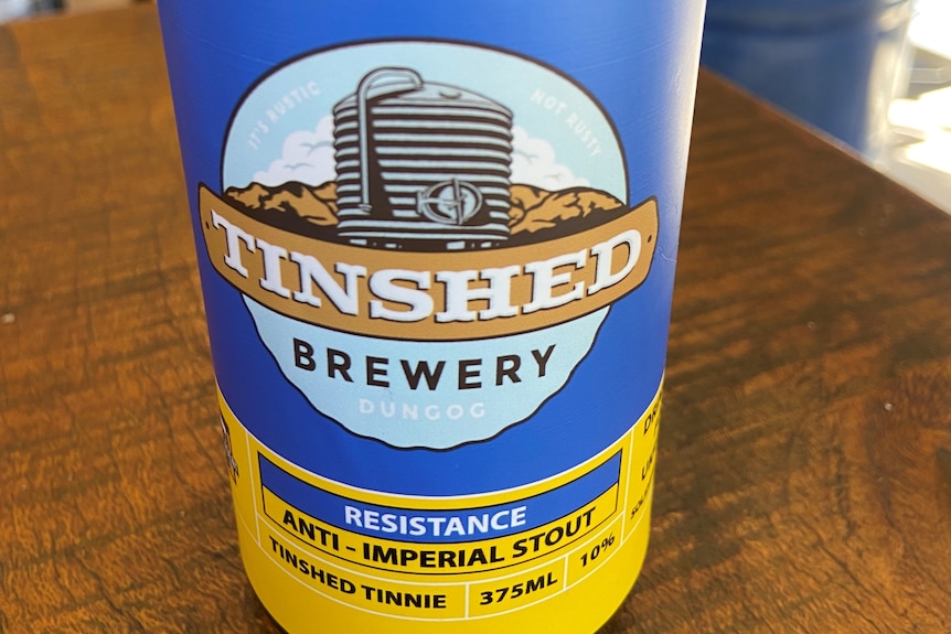 A can of 'Anti-Imperial Stout'