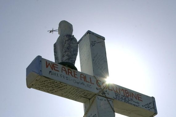 Cross in memory of Columbine shootings