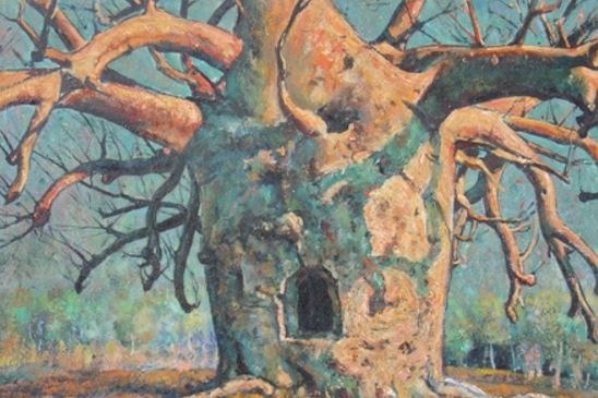 Vlase Zanalis' painting, Boab Prison Tree Wyndham