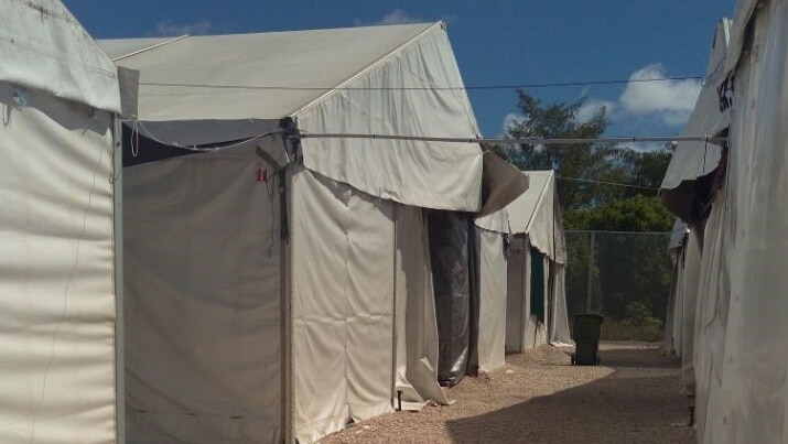 Tents at Nauru immigration detention centre