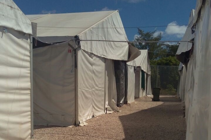 Tents at Nauru immigration detention centre