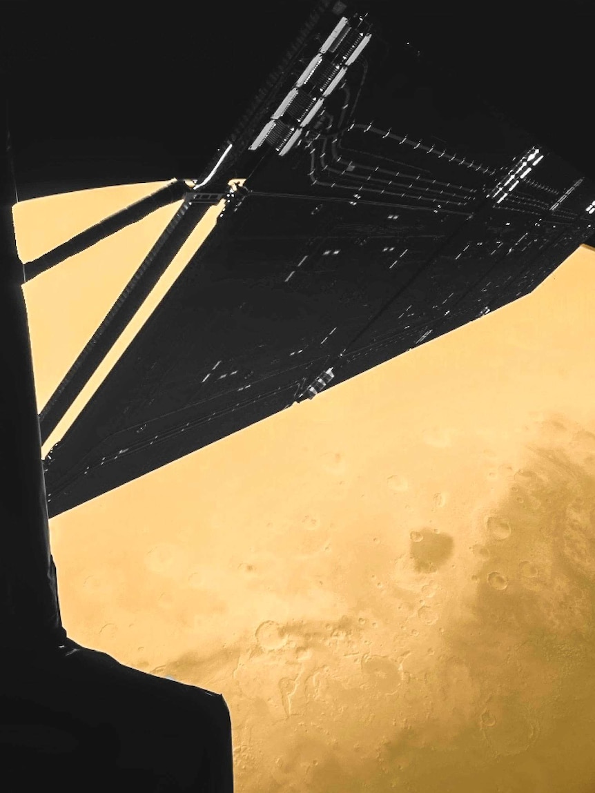 Rosetta spacecraft visits Mars