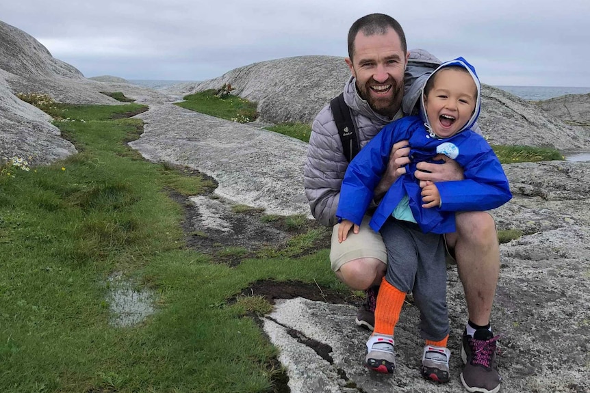 David and Remy at Verdens Ende in Norway for New Format for Living series