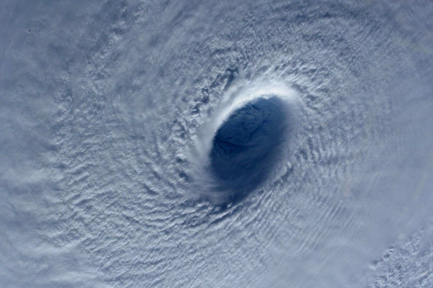 Typhoon Maysak from the International Space Station