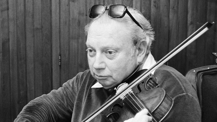 Violinist Isaac Stern.