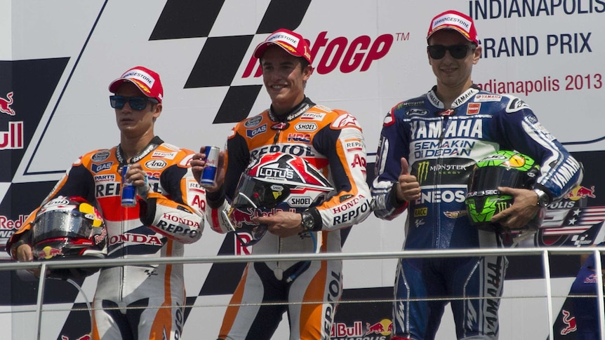 Marc Marquez tops podium in Indianapolis