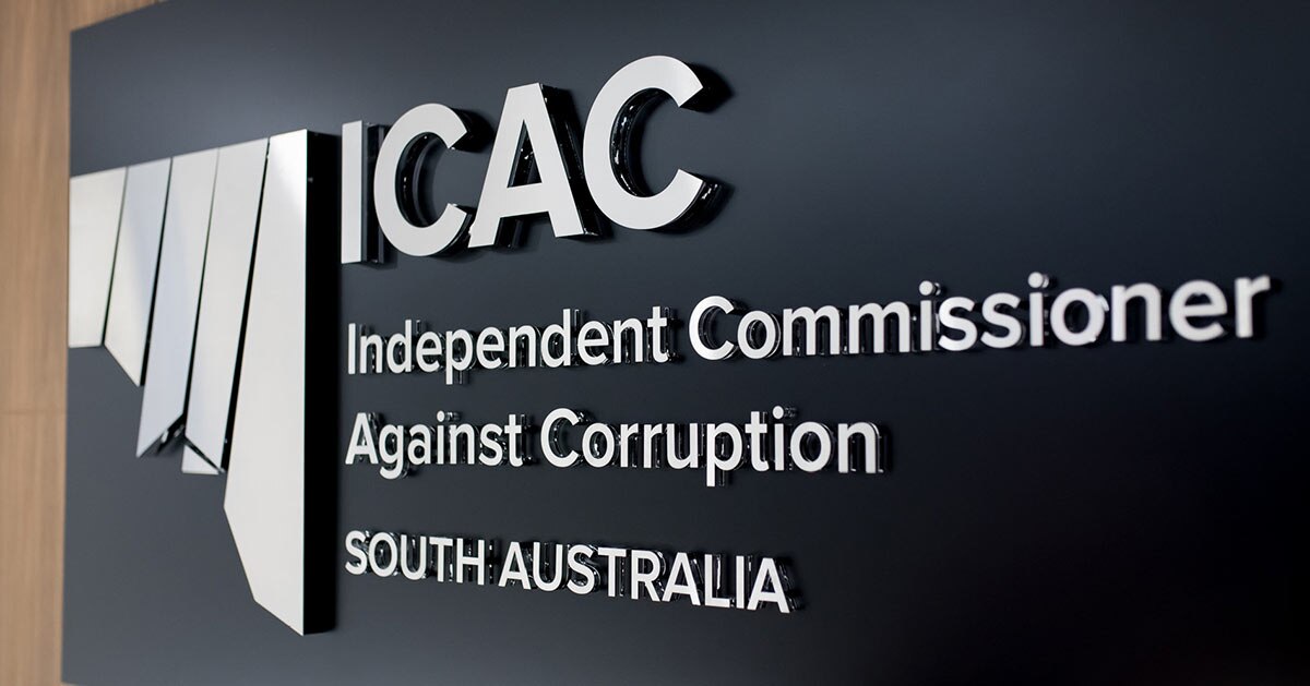 The logo of South Austraia's Independent Commission Against Corruption.