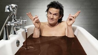 Mr Harcourt-Cooze in chocolate bath