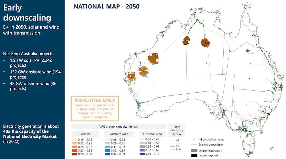 One of Net Zero Australia's scenarios