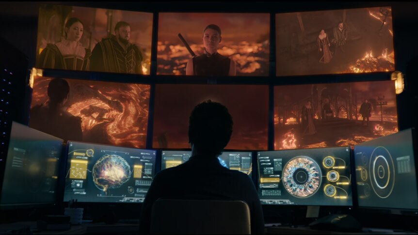 A screen grab from the Netflix series 3 Body Problem