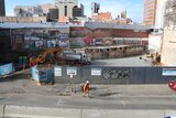 Myer redevelopment site in Hobart.