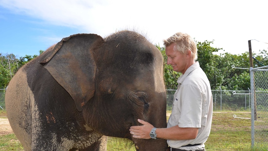 Anjalee and handler Andrew