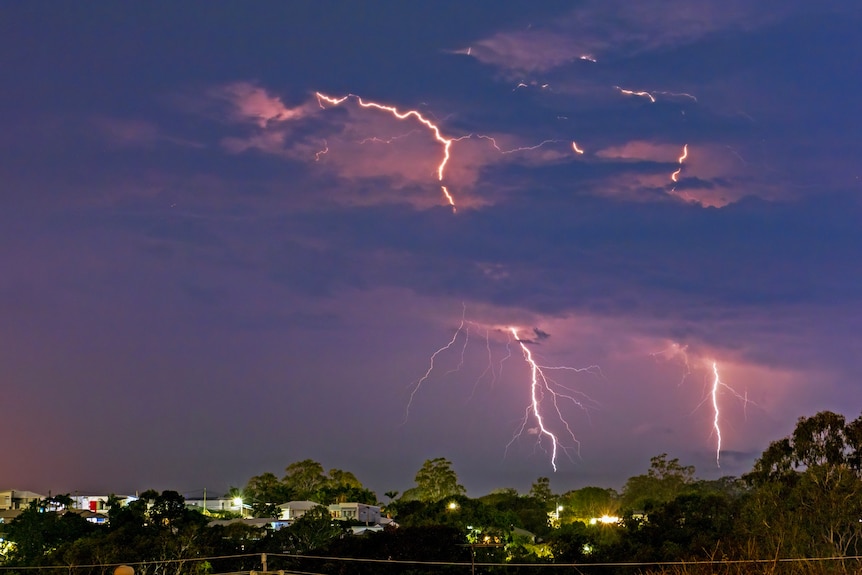 Lightning in Queensland, November