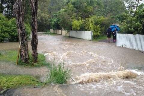 Flooding on Rifle Street, Pomona