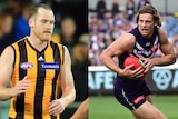 Composite image of Jarryd Roughead and Nat Fyfe