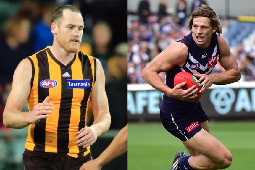 Composite image of Jarryd Roughead and Nat Fyfe