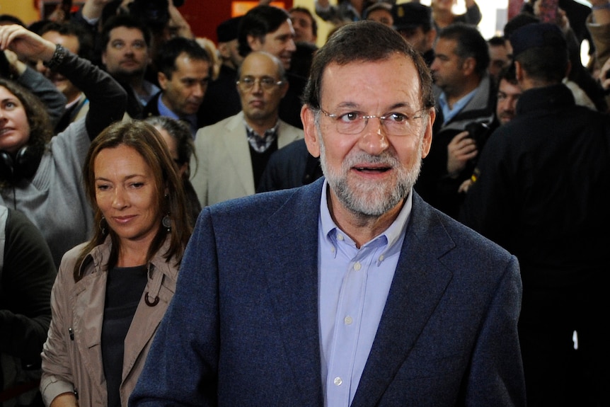 Mariano Rajoy casts his vote