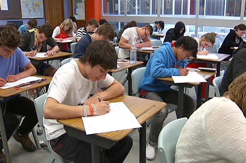 Tasmanian students sitting TCE Exam at Hobart College