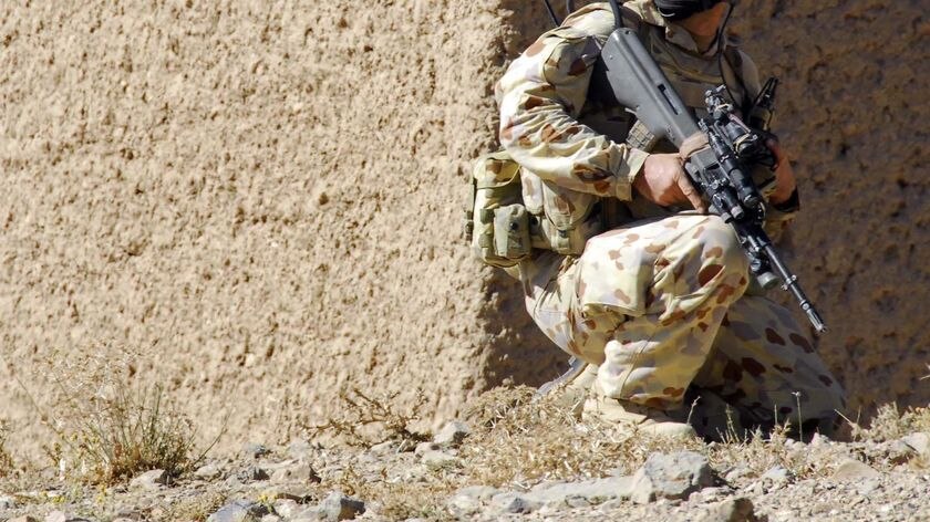 Battle ... the soldier was fighting Taliban insurgents in Uruzgan province. (file photo)