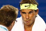 Nadal gets on-court treatment