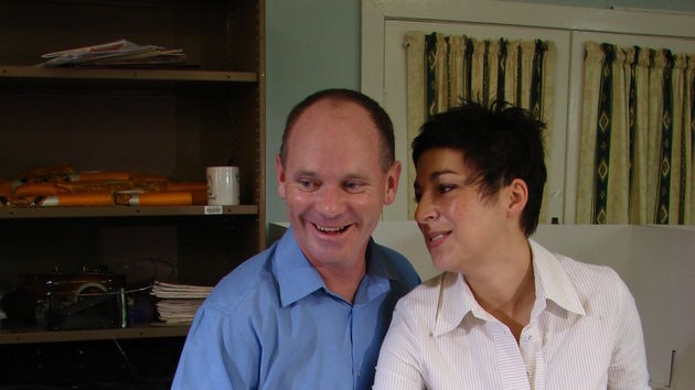 Brisbane Lord Mayor Campbell Newman and his wife cast their votes in the suburb of Wilston