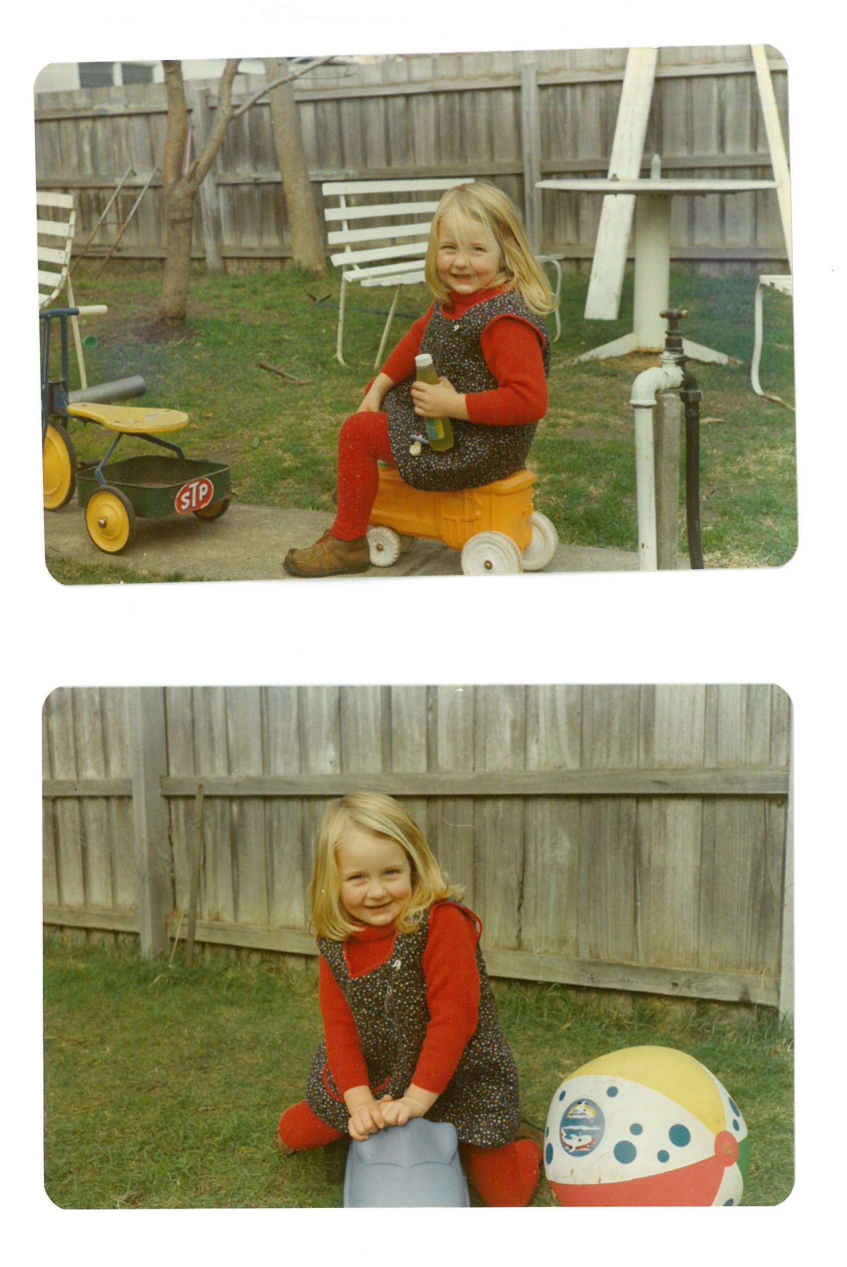 Nicola Gobbo playing as a child.