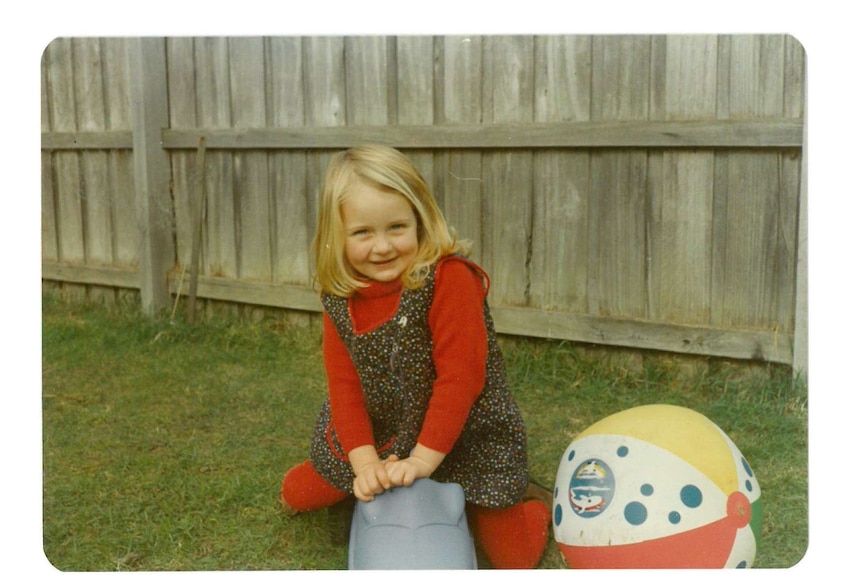 Nicola Gobbo playing as a child.