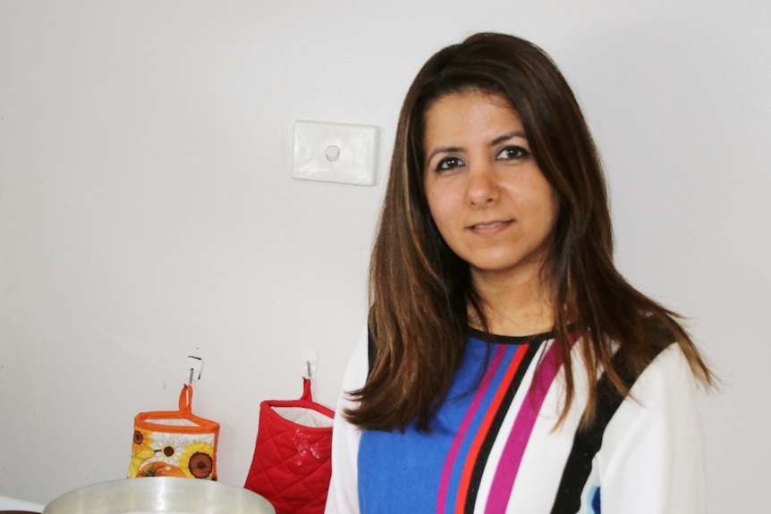 Rana Aljanabi in her kitchen